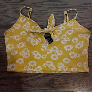 Flower tie up crop top 🌼